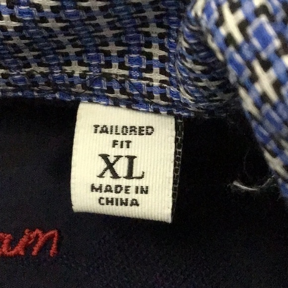 Robert Graham blue button front shirt XL - Picture 7 of 11